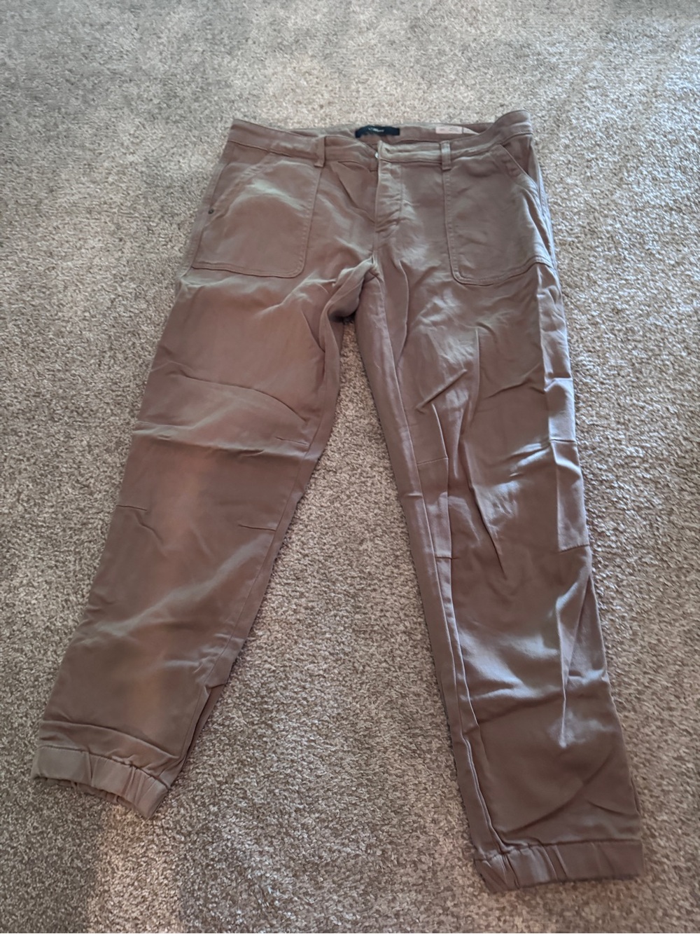 Mavi Women's Ankle Cropped Jeans in Taupe Brown